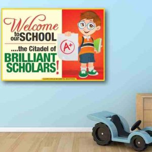 Welcome to our school flex banner