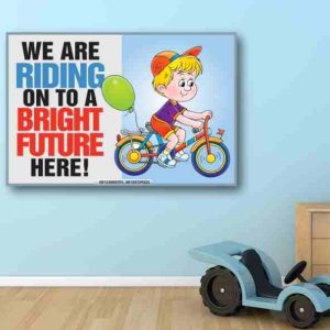 We are riding on to a bright future flex banner