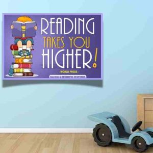 Reading takes you higher flex banner