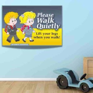 Walk quietly flex banner