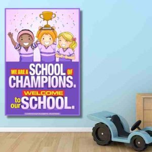 We are a school of champions flex banner