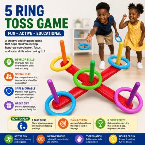 Five Ring Toss Game