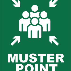 Signage Muster Point