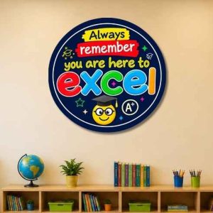 You are here to excel round poster
