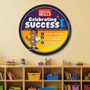 Celebrating success social skill round poster