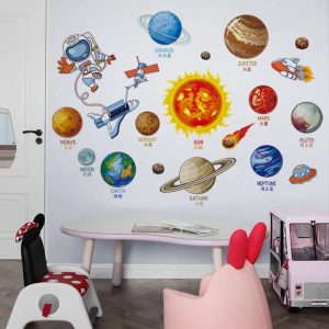 Travel solar system stickers