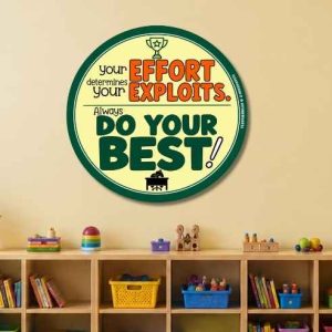 Do your best round poster