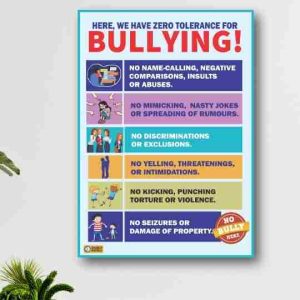 Zero tolerance for bullying signage