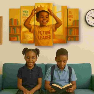 Future leader Ready to use 5 panel canvas