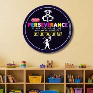 PERSEVERANCE CHARACTER COUNTS ROUND POSTER