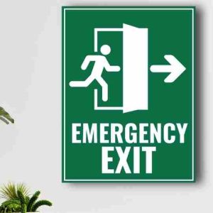 Emergency exit signage